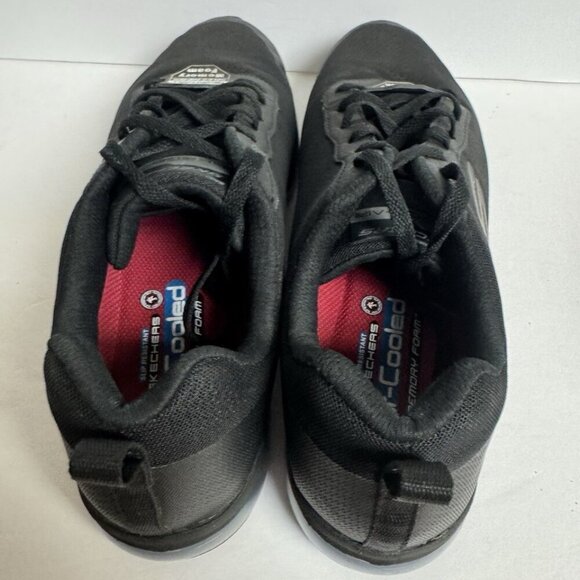 Skechers Mens Skech-Air Slip Resistant Sneaker Black Size 10.5 M main image 5